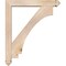 Ekena Millwork Imperial Arts and Crafts Smooth Bracket w/ Offset Brace, Douglas Fir, 5 1/2"W x 32"D x 38"H BKT0604X32X38IMP03SDF - alternate 4